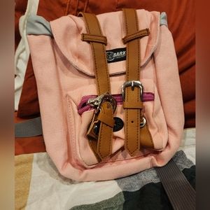 Pink bark industry dog backpack like new EUC